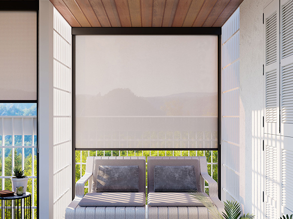 WR85 Motorized Windproof Roller Blinds