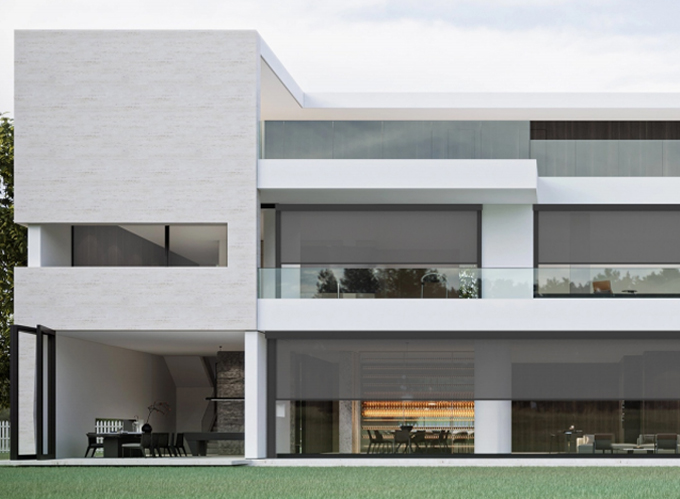 WR120-140 Oversized Motorized Windproof Roller Blinds WR120-140 Oversized Motorized Windproof Roller Blinds